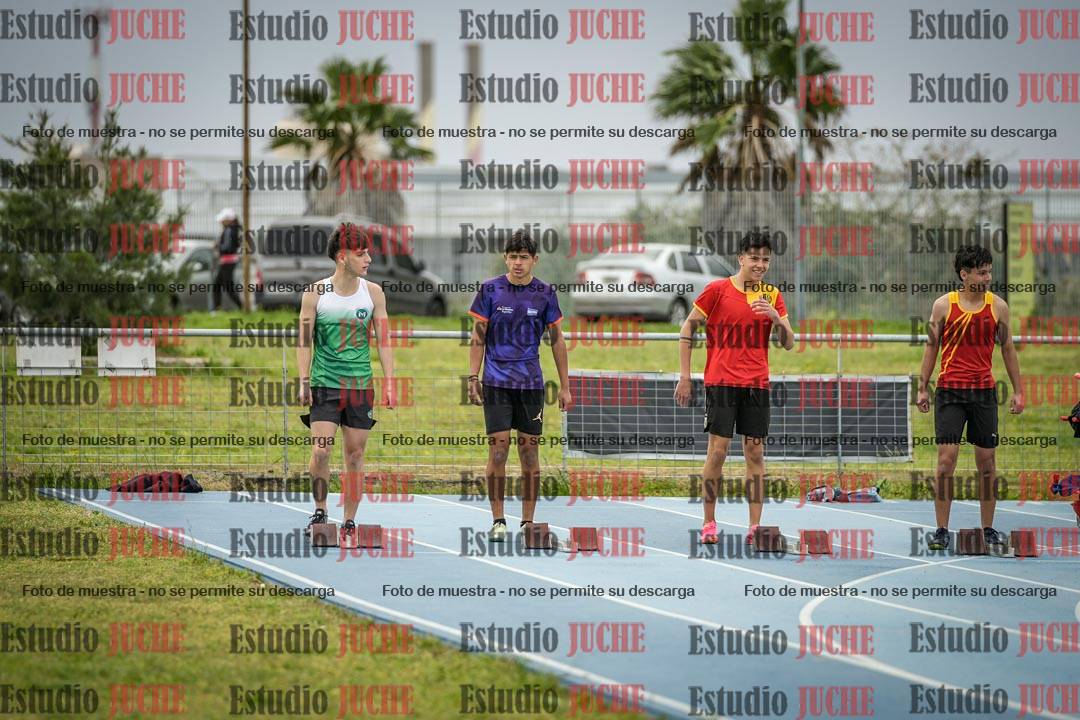 Fotos de los 100 m llanos de varones