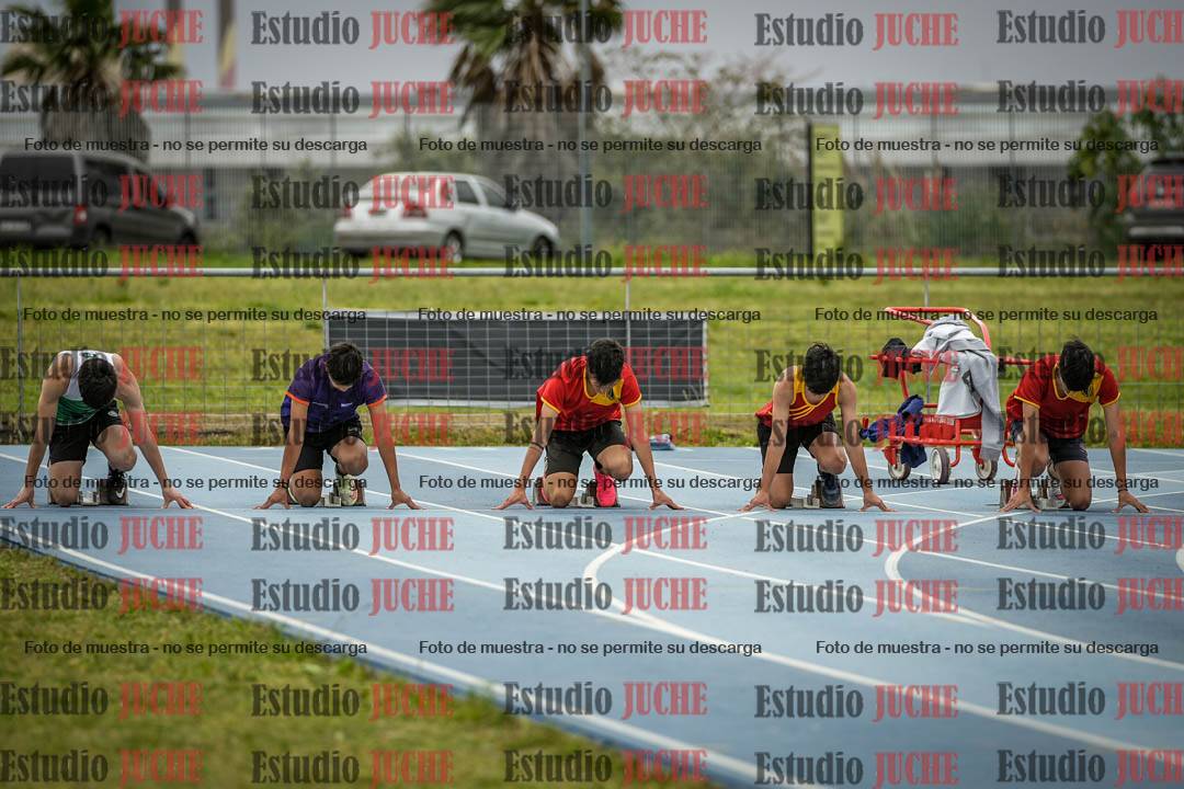 Fotos de los 100 m llanos de varones