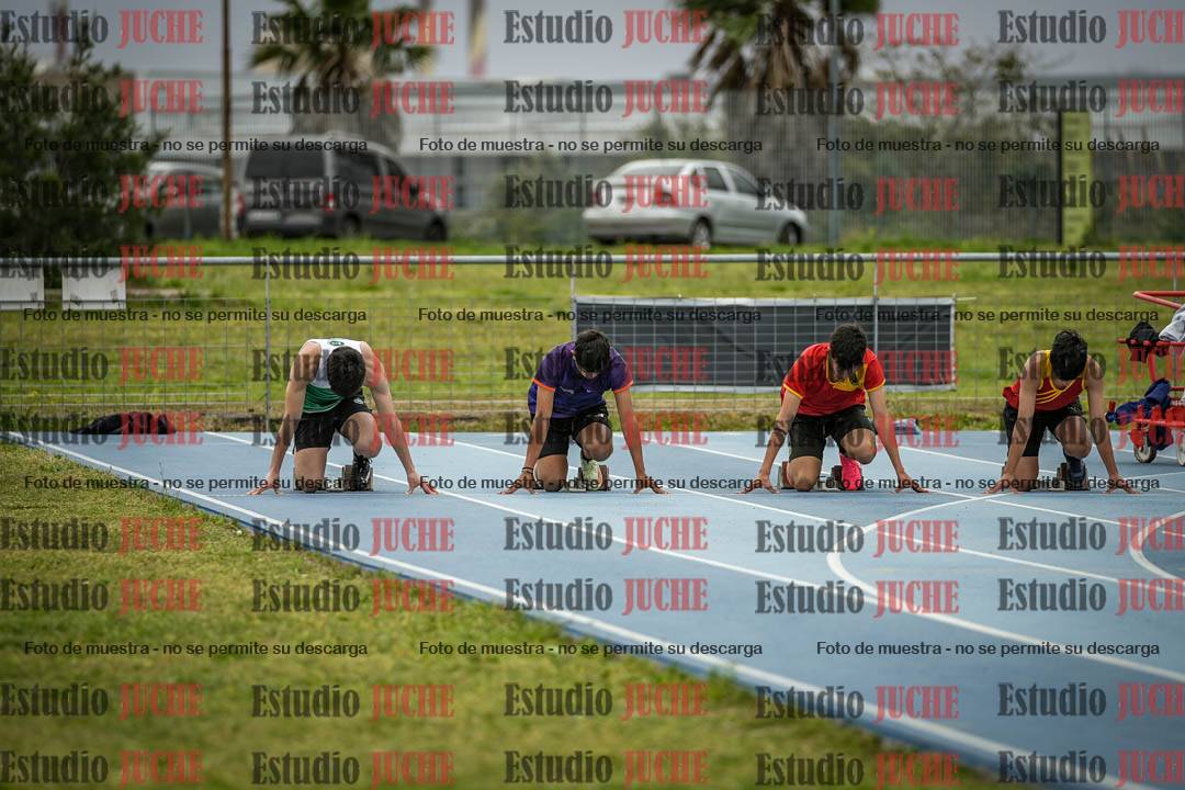 Fotos de los 100 m llanos de varones