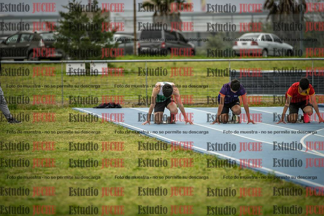 Fotos de los 100 m llanos de varones