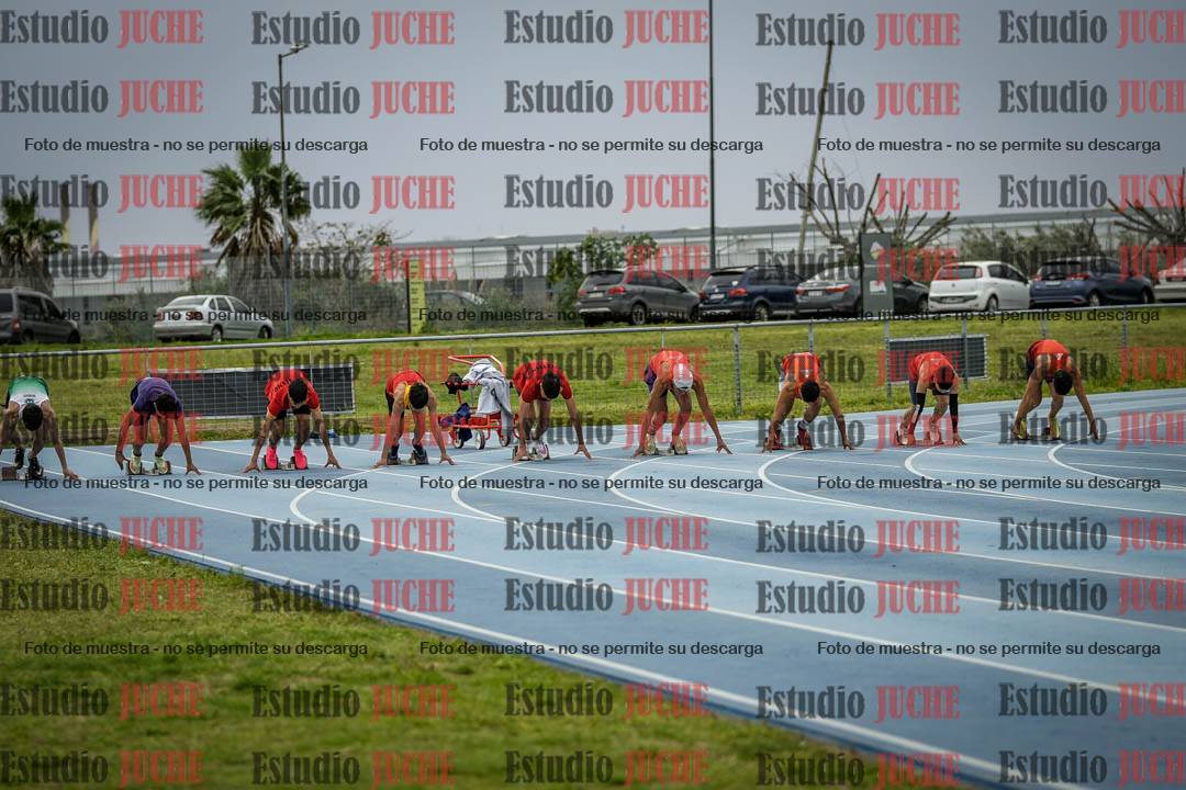 Fotos de los 100 m llanos de varones