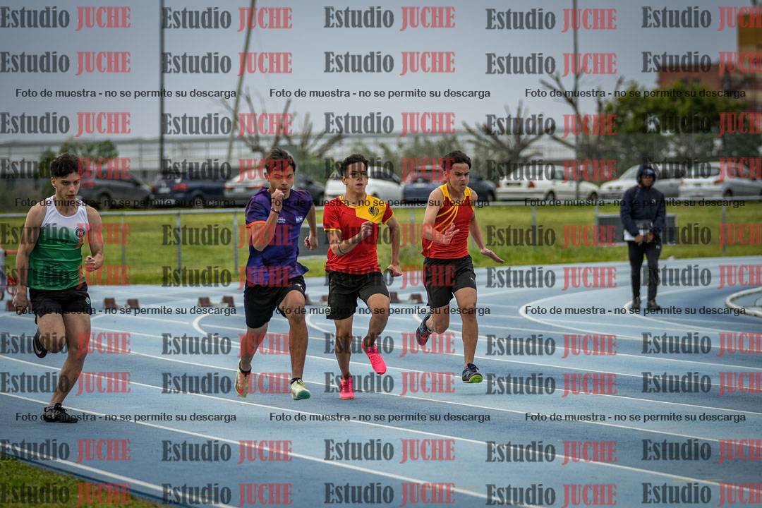 Fotos de los 100 m llanos de varones