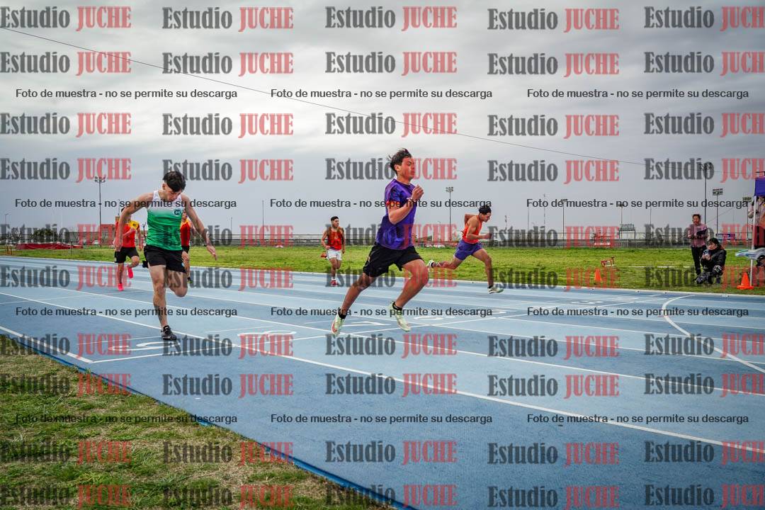 Fotos de los 100 m llanos de varones