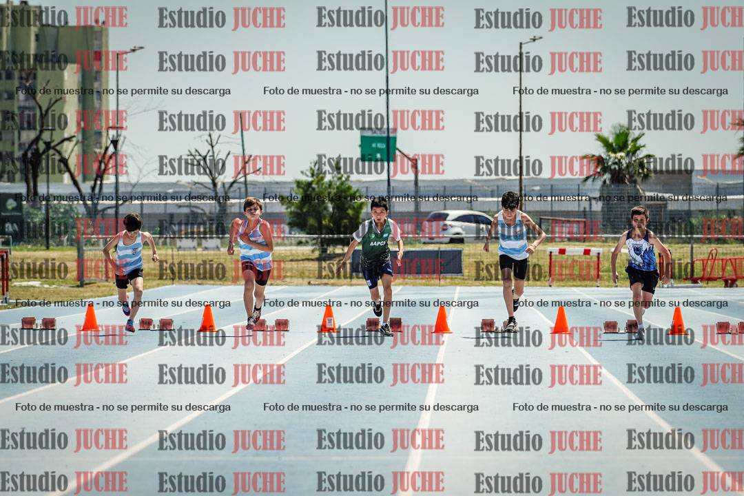 Fotos de los 50 m llanos de varones