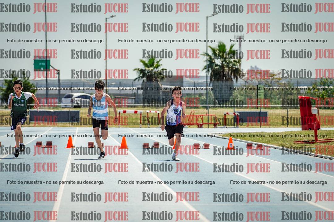 Fotos de los 50 m llanos de varones