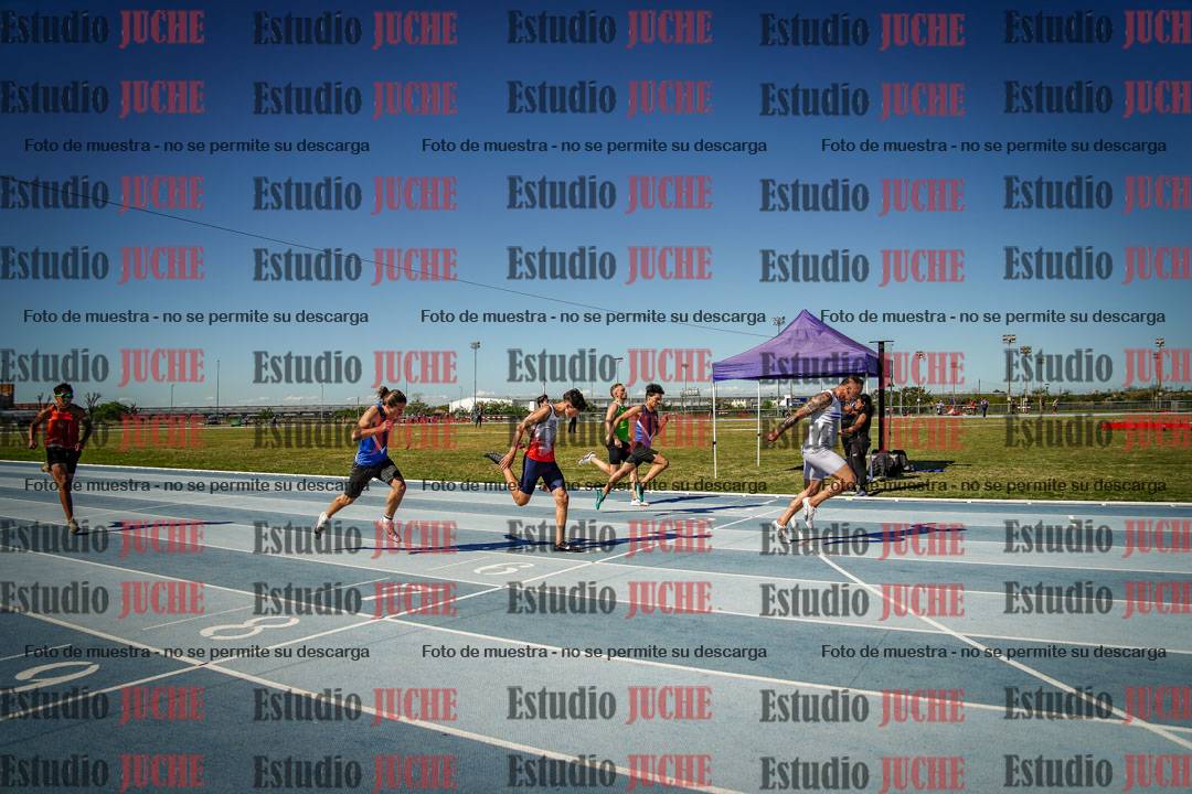 Fotos de los 200 m llanos de varones
