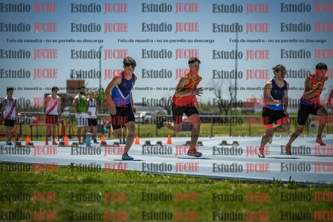 Fotos de los 100 m llanos de varones