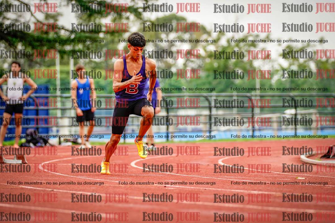 Fotos de los 100 m llanos de varones