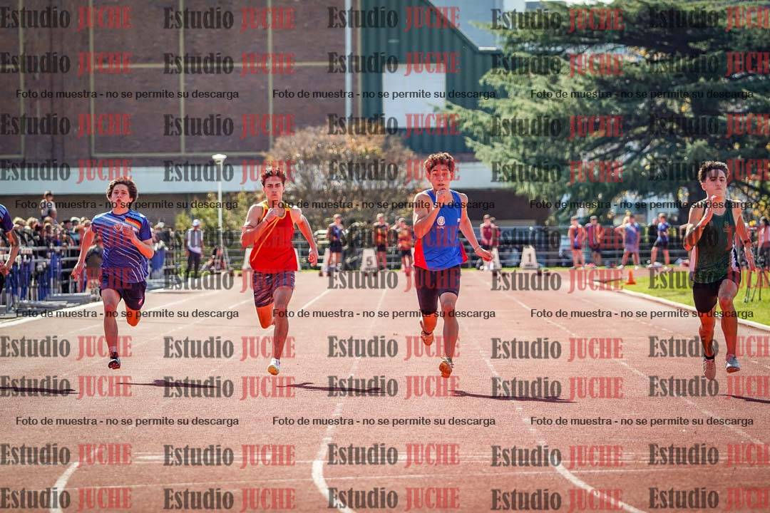 Fotos de los 100 m llanos de varones