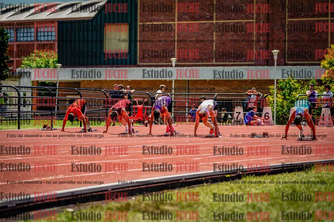 Fotos de los 100 m llanos de varones