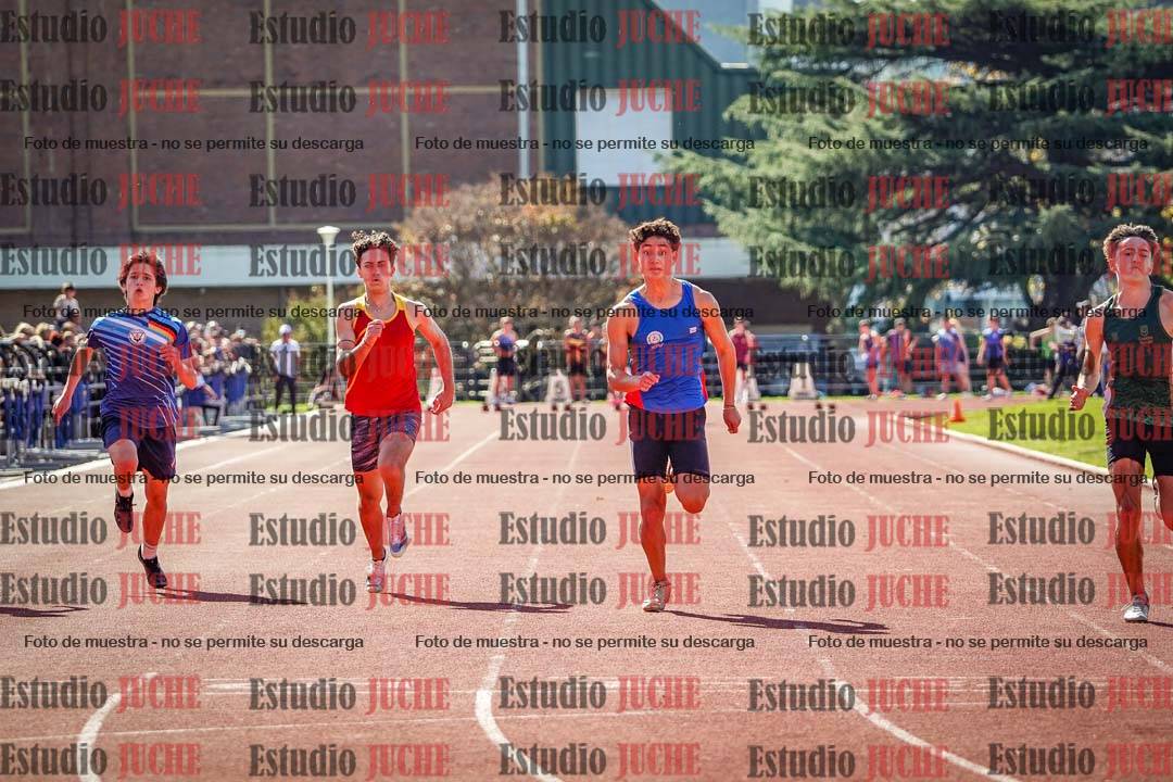 Fotos de los 100 m llanos de varones