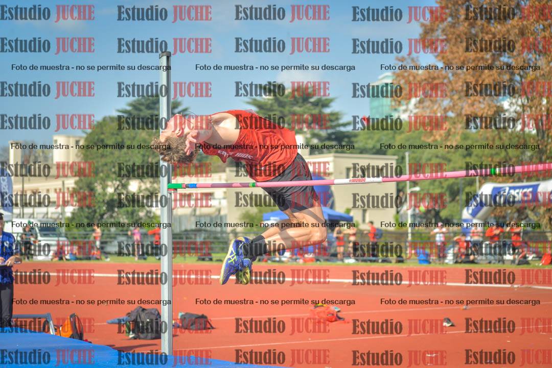 Fotos del salto en alto de varones