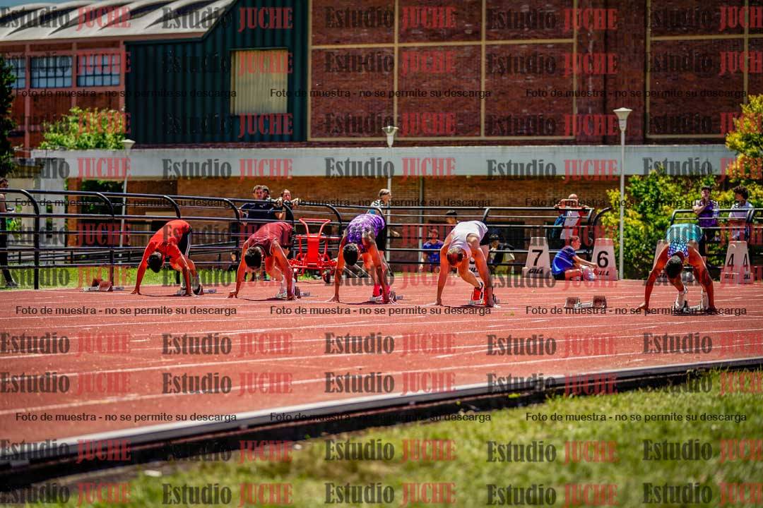 Fotos de los 100 m llanos de varones