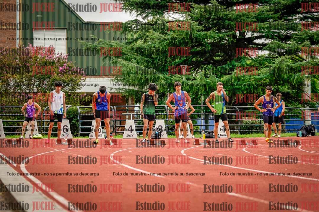 Fotos de los 100 m llanos de varones