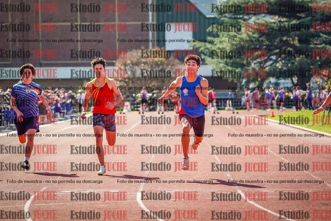 Fotos de los 100 m llanos de varones