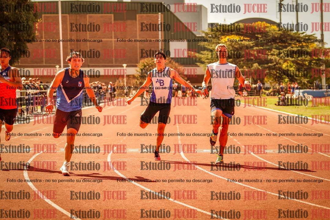 Fotos de los 100 m llanos de varones