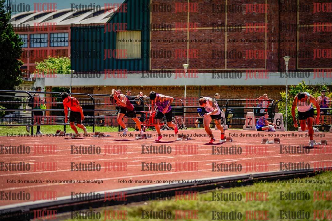 Fotos de los 100 m llanos de varones
