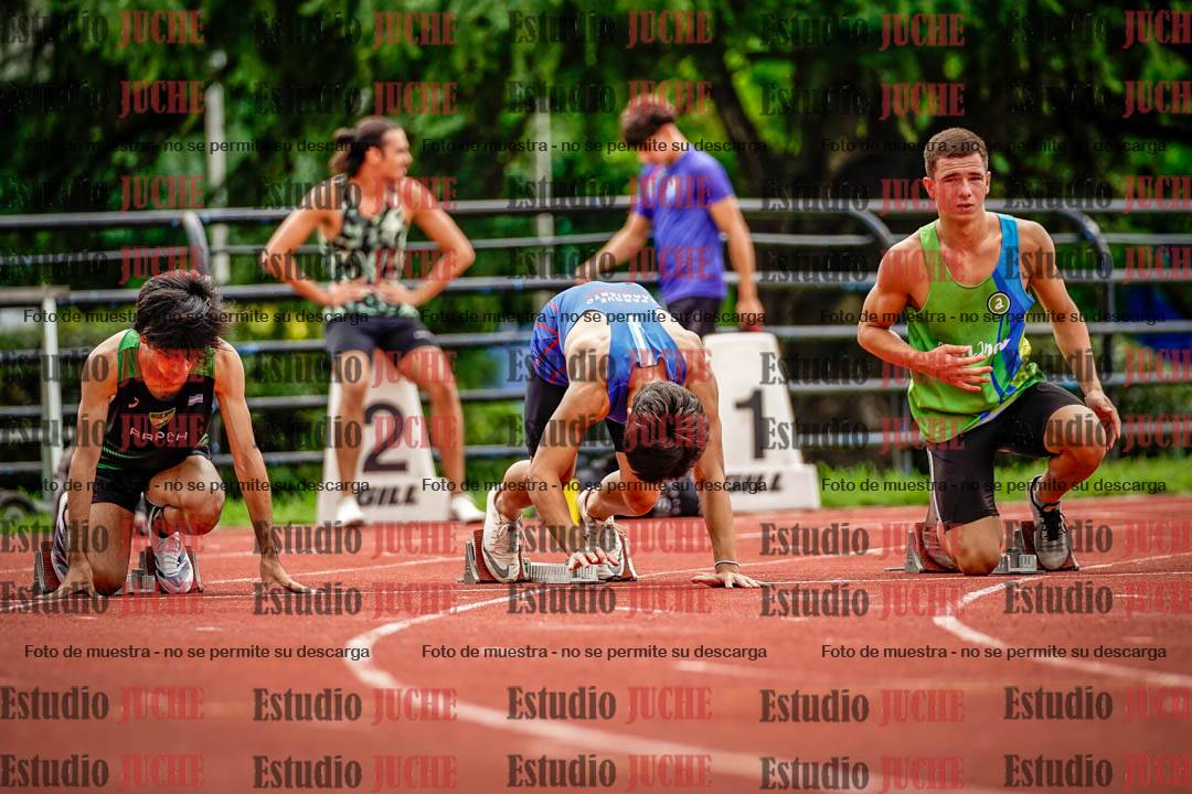 Fotos de los 100 m llanos de varones