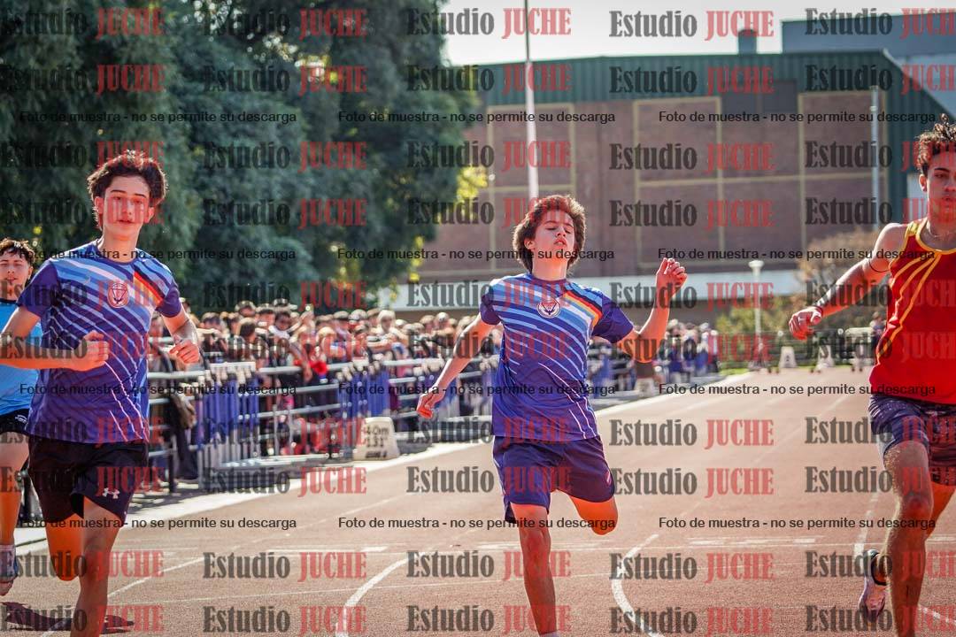 Fotos de los 100 m llanos de varones