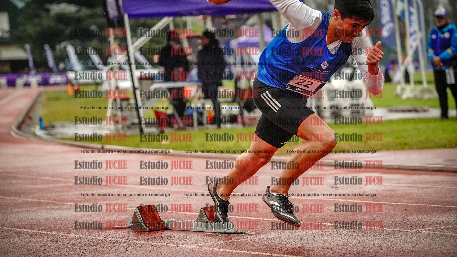 Fotos de los 400 m de varones