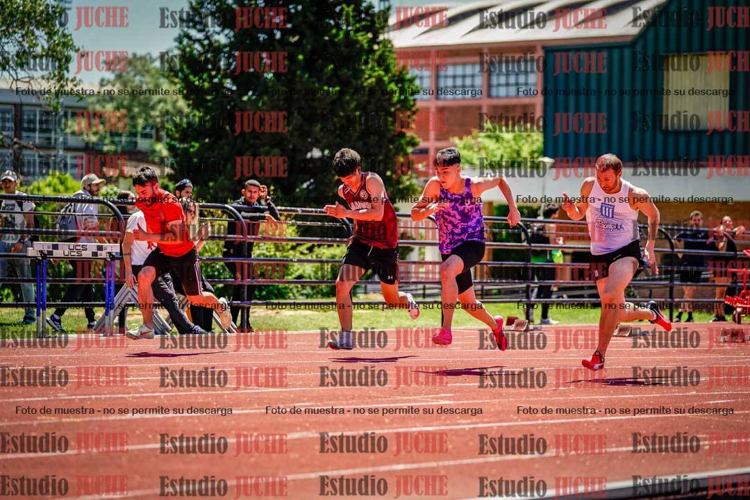 Fotos de los 100 m llanos de varones