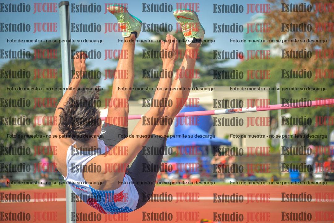 Fotos del salto en alto de varones