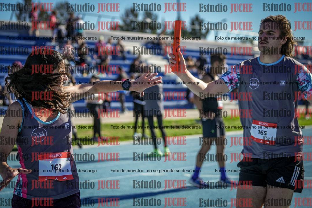 Fotos durante los relevos