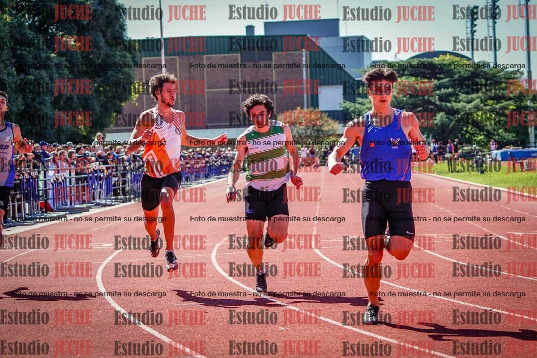Fotos de los 100 m de varones