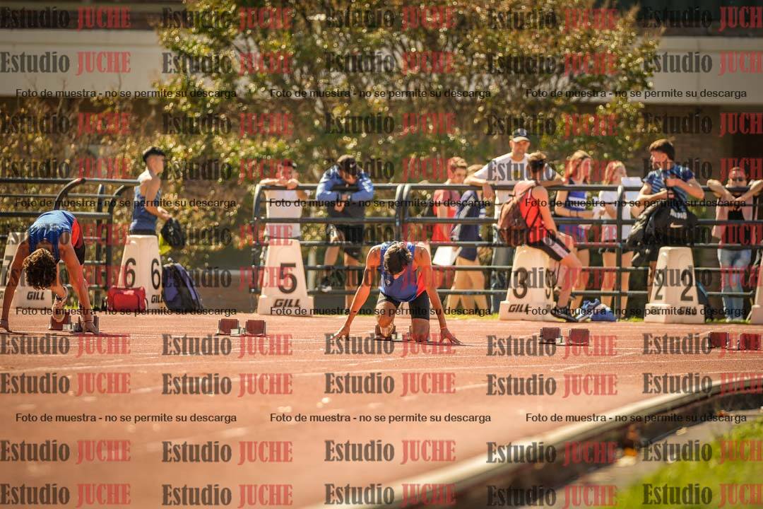 Fotos de los 100 m llanos de varones