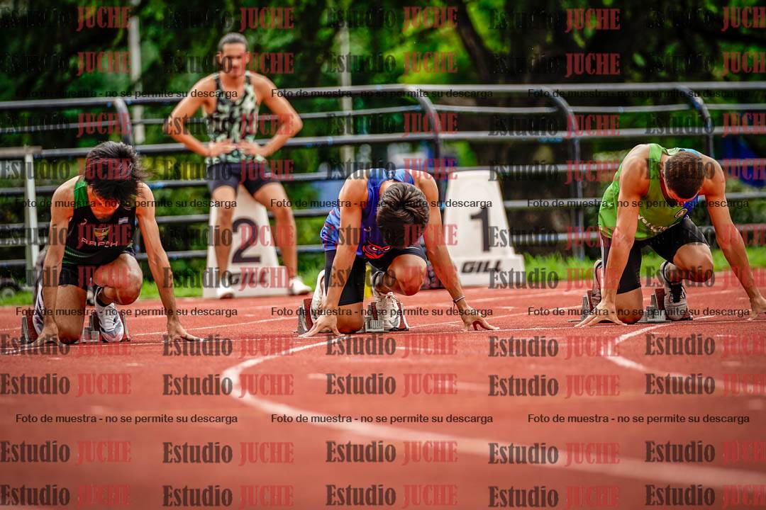 Fotos de los 100 m llanos de varones