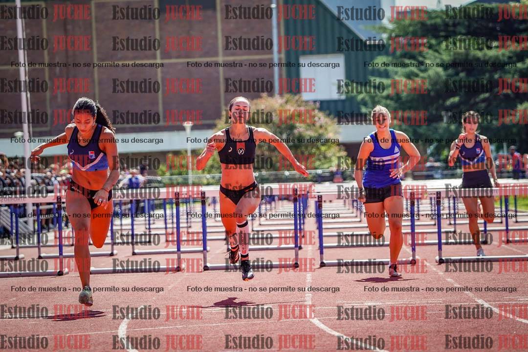Fotos de los 100 m con vallas de mujeres