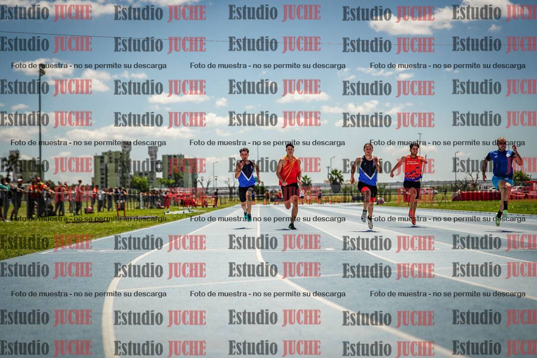Fotos de los 100 m llanos de varones