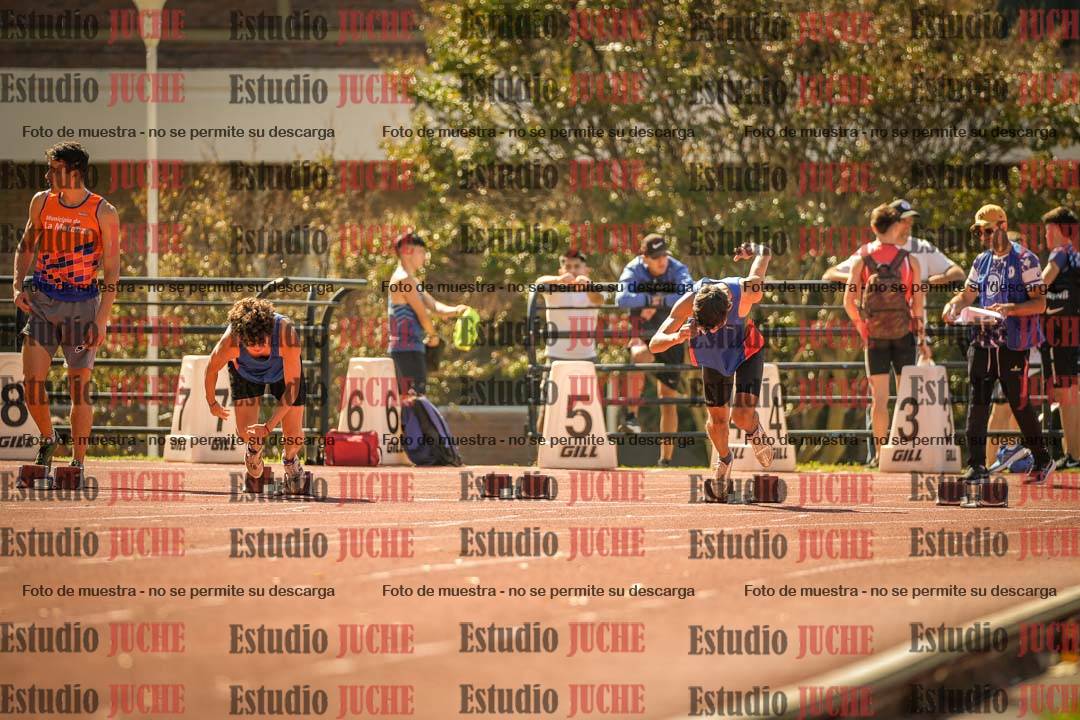 Fotos de los 100 m llanos de varones