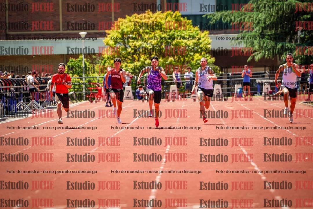 Fotos de los 100 m llanos de varones