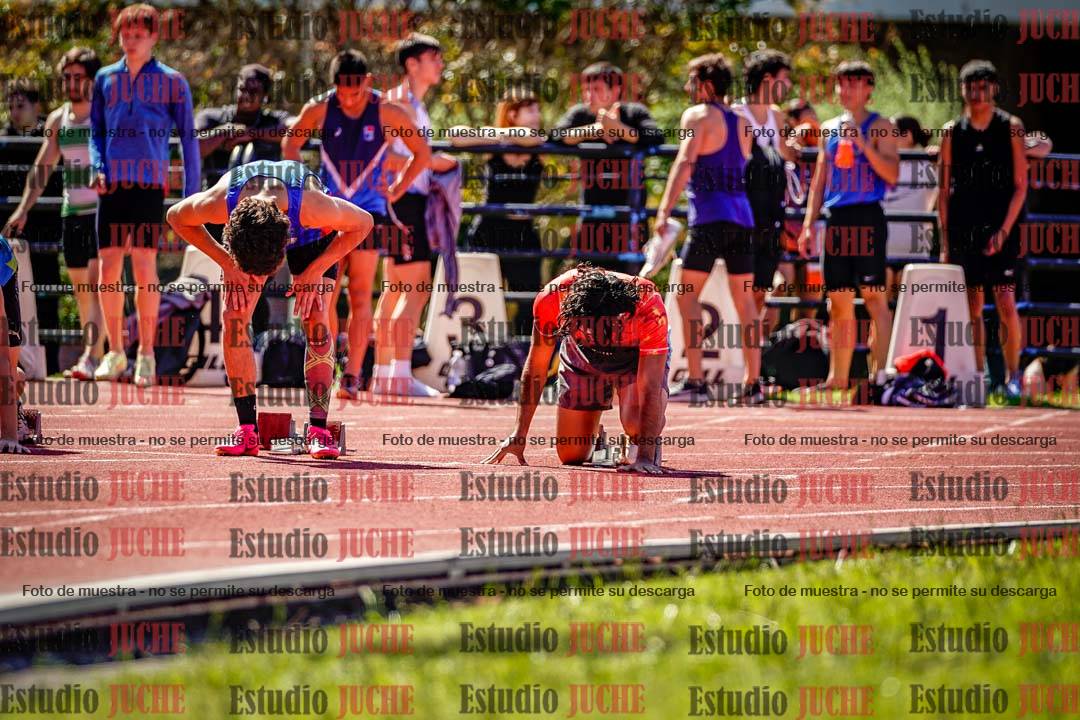 Fotos de los 100 m de varones