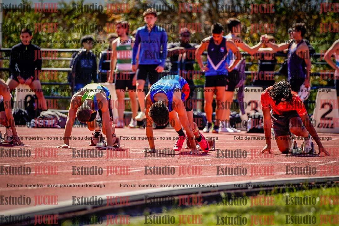 Fotos de los 100 m de varones
