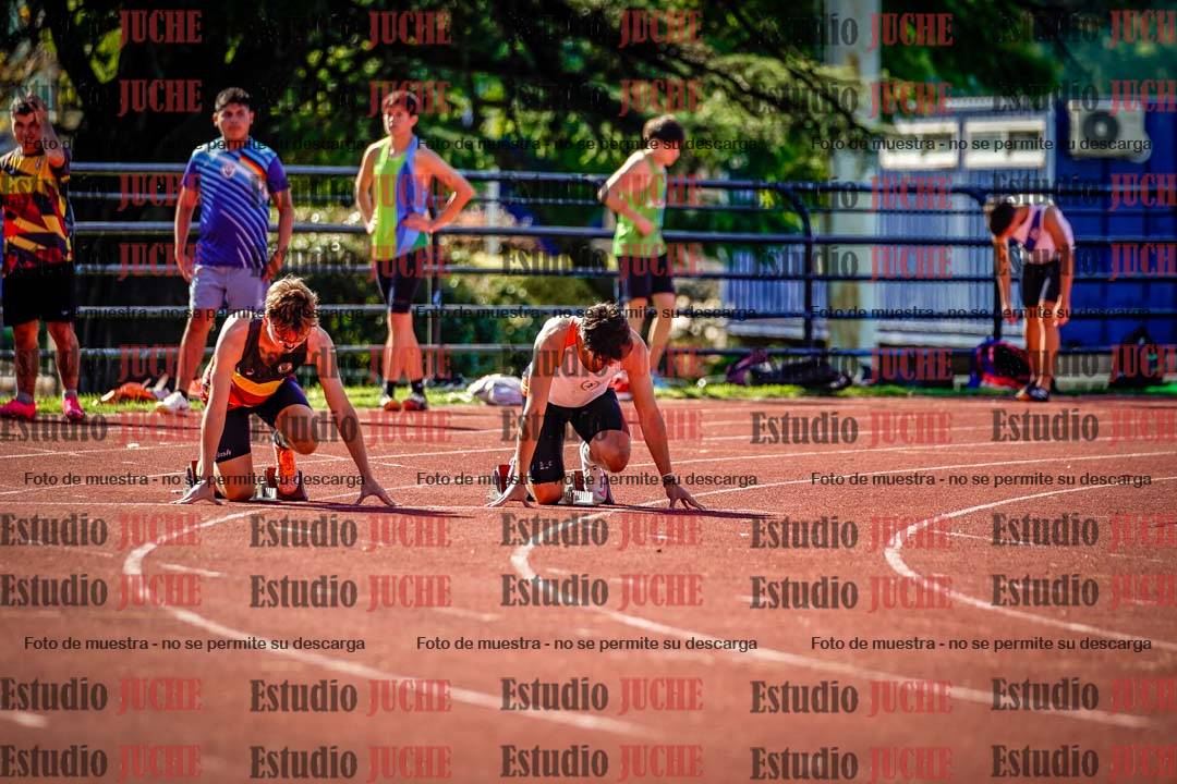 Fotos de los 100 m llanos de varones