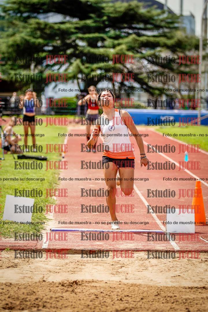 Fotos del salto en largo de mujeres