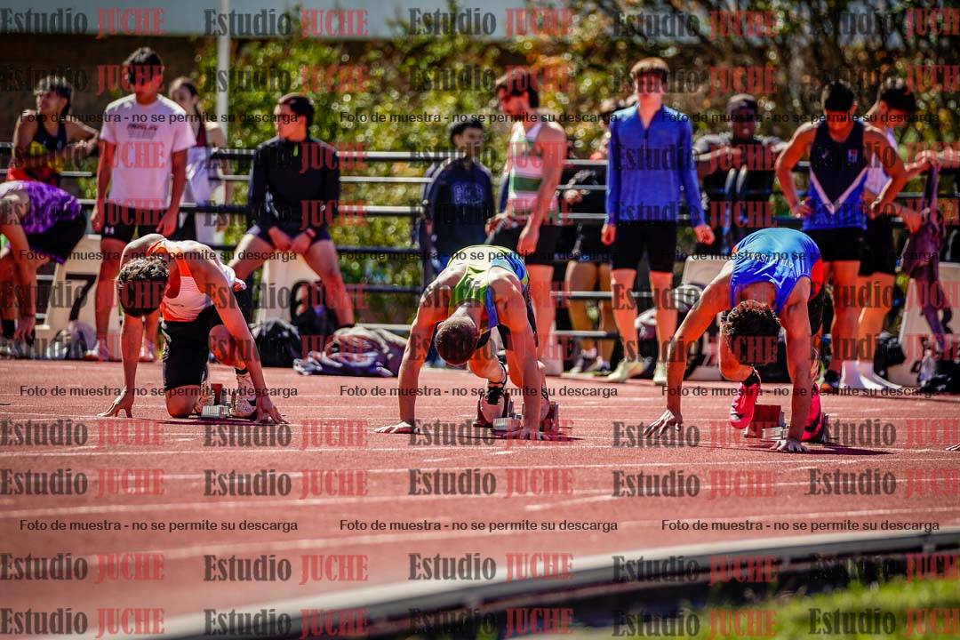 Fotos de los 100 m de varones