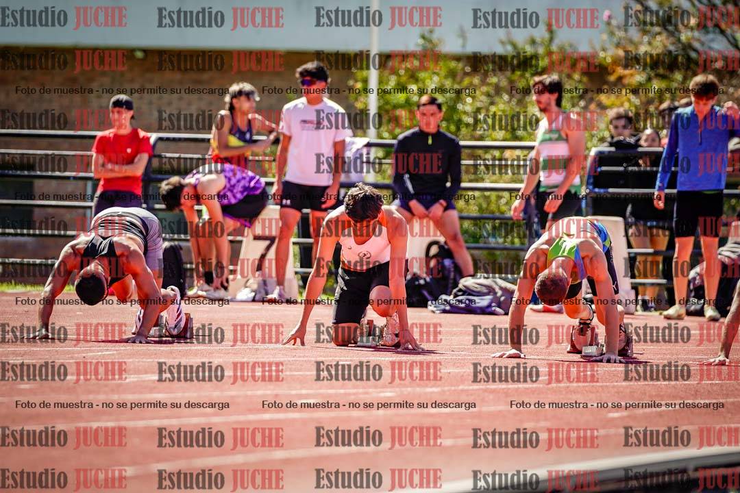 Fotos de los 100 m de varones