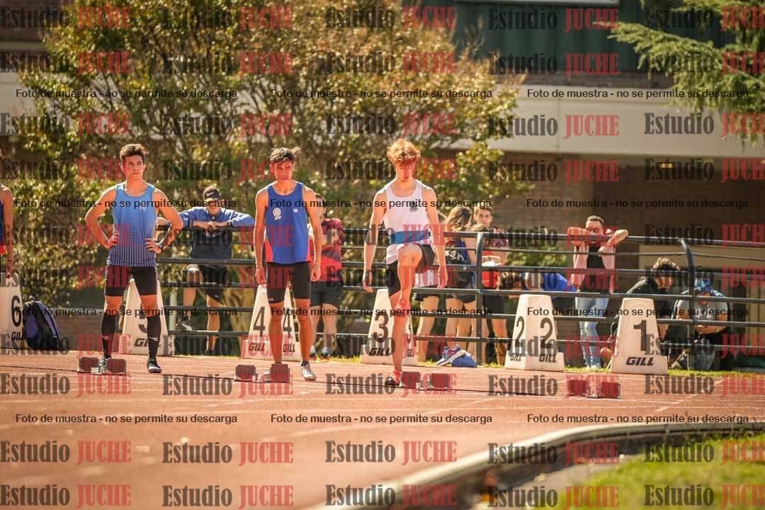 Fotos de los 100 m llanos de varones