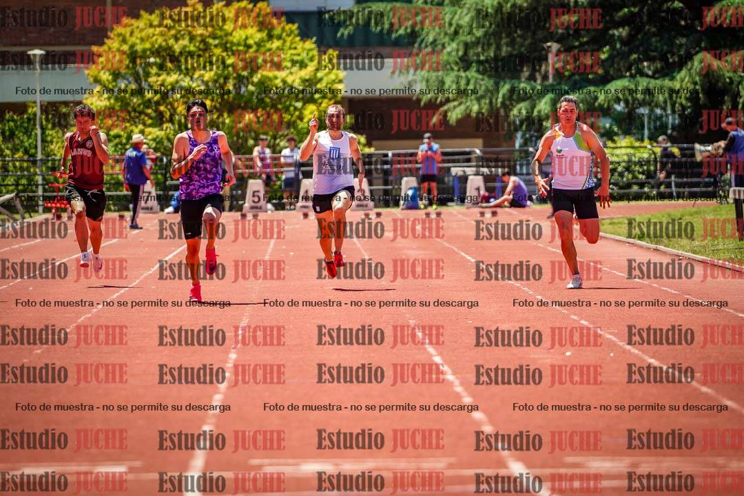 Fotos de los 100 m llanos de varones