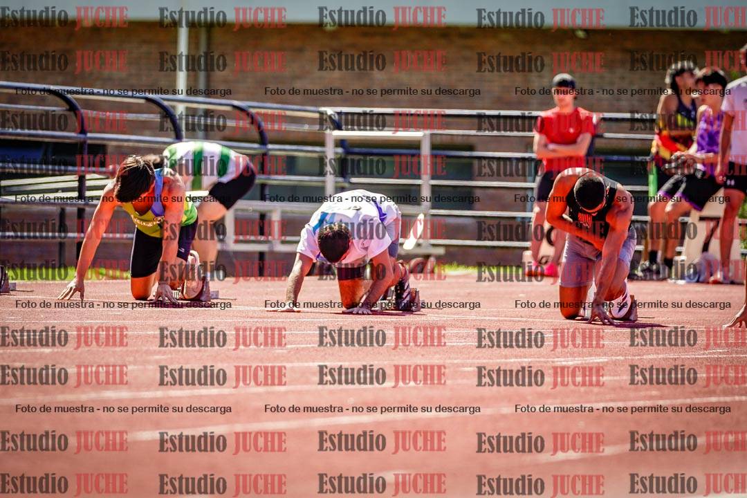 Fotos de los 100 m de varones