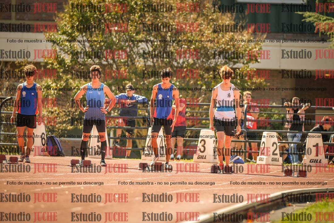 Fotos de los 100 m llanos de varones