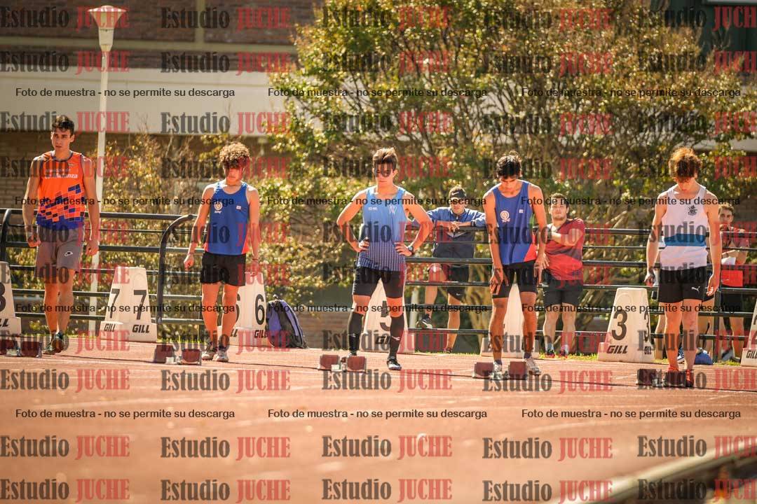 Fotos de los 100 m llanos de varones