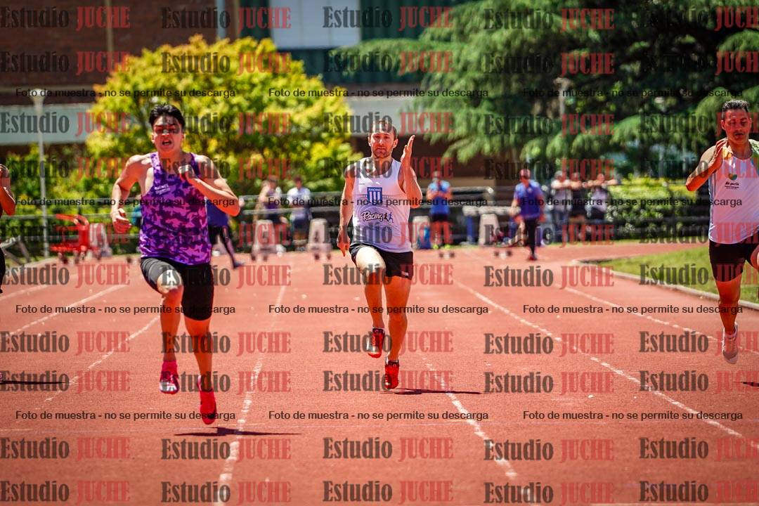 Fotos de los 100 m llanos de varones