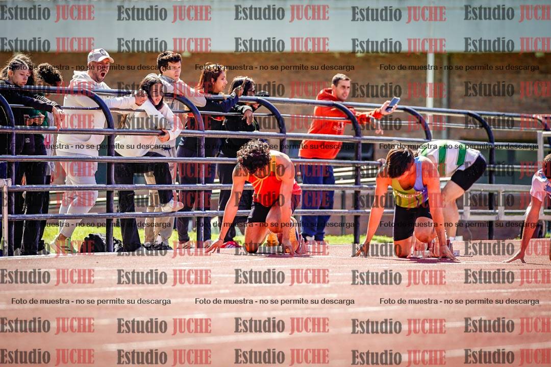 Fotos de los 100 m de varones