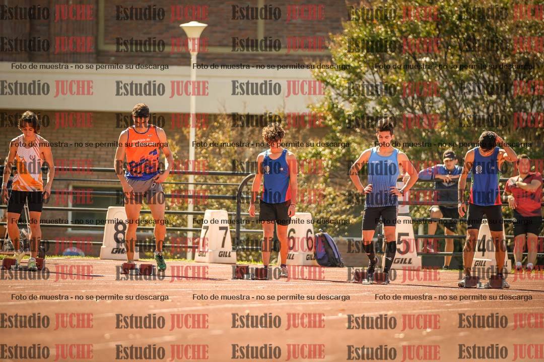 Fotos de los 100 m llanos de varones