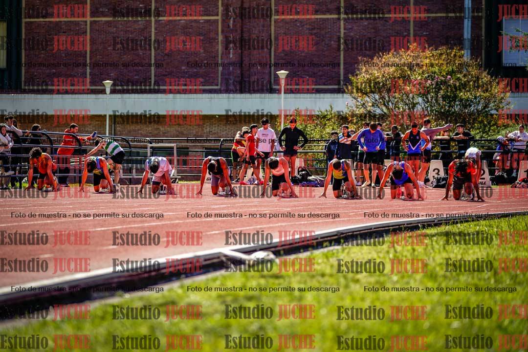 Fotos de los 100 m de varones