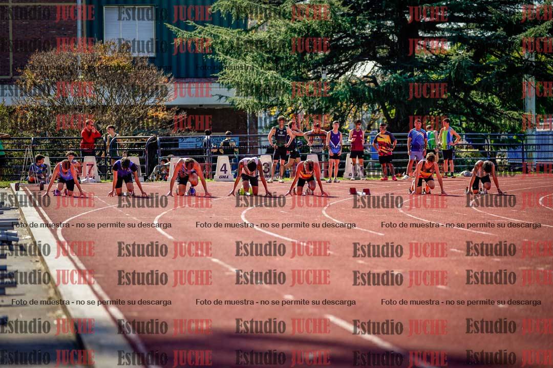 Fotos de los 100 m llanos de varones